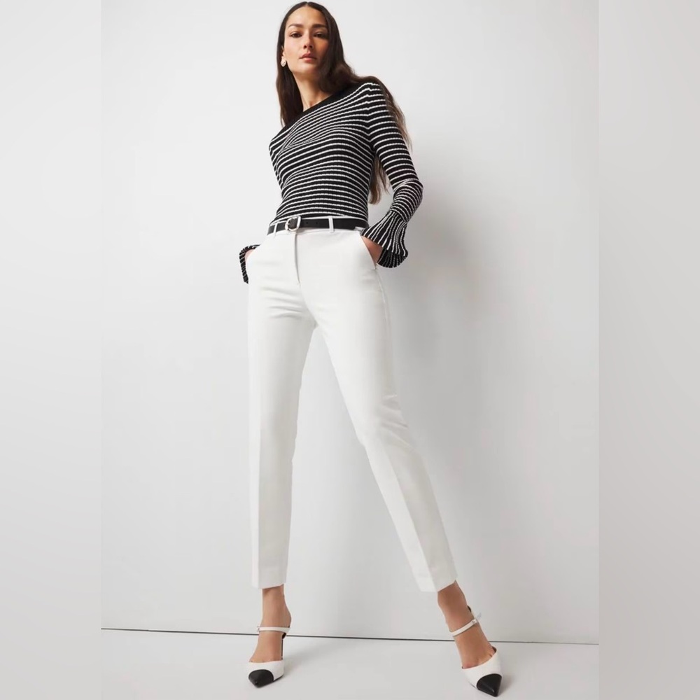 NEW WHBM White Elle Slim Ankle Comfort Stretch Pant, Women’s Size 6